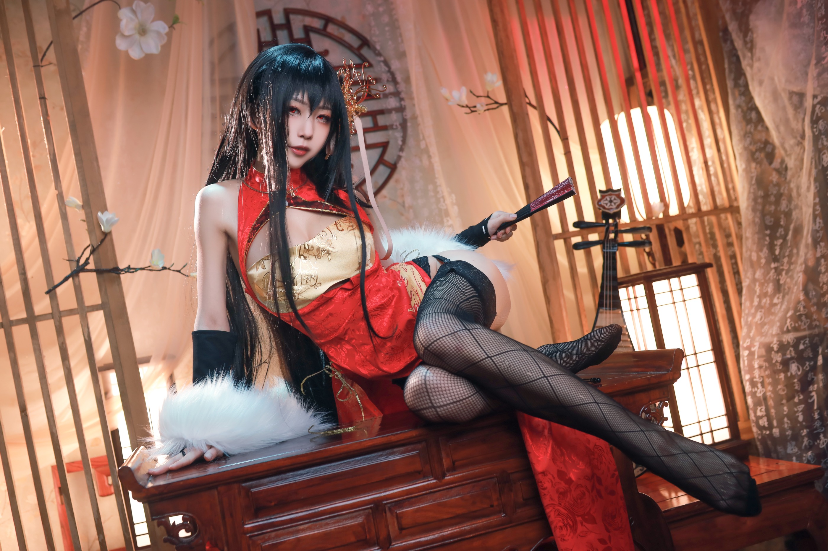 图片[1]-水淼Aqua – NO.029 大凤新春旗袍 [40P]-XikXak